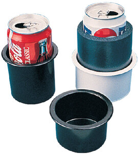 FLUSH MOUNT DRINK HOLDER (SEA DOG LINE) 10 3" 2 7/8" ID x 2" D Black